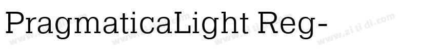 PragmaticaLight Reg字体转换